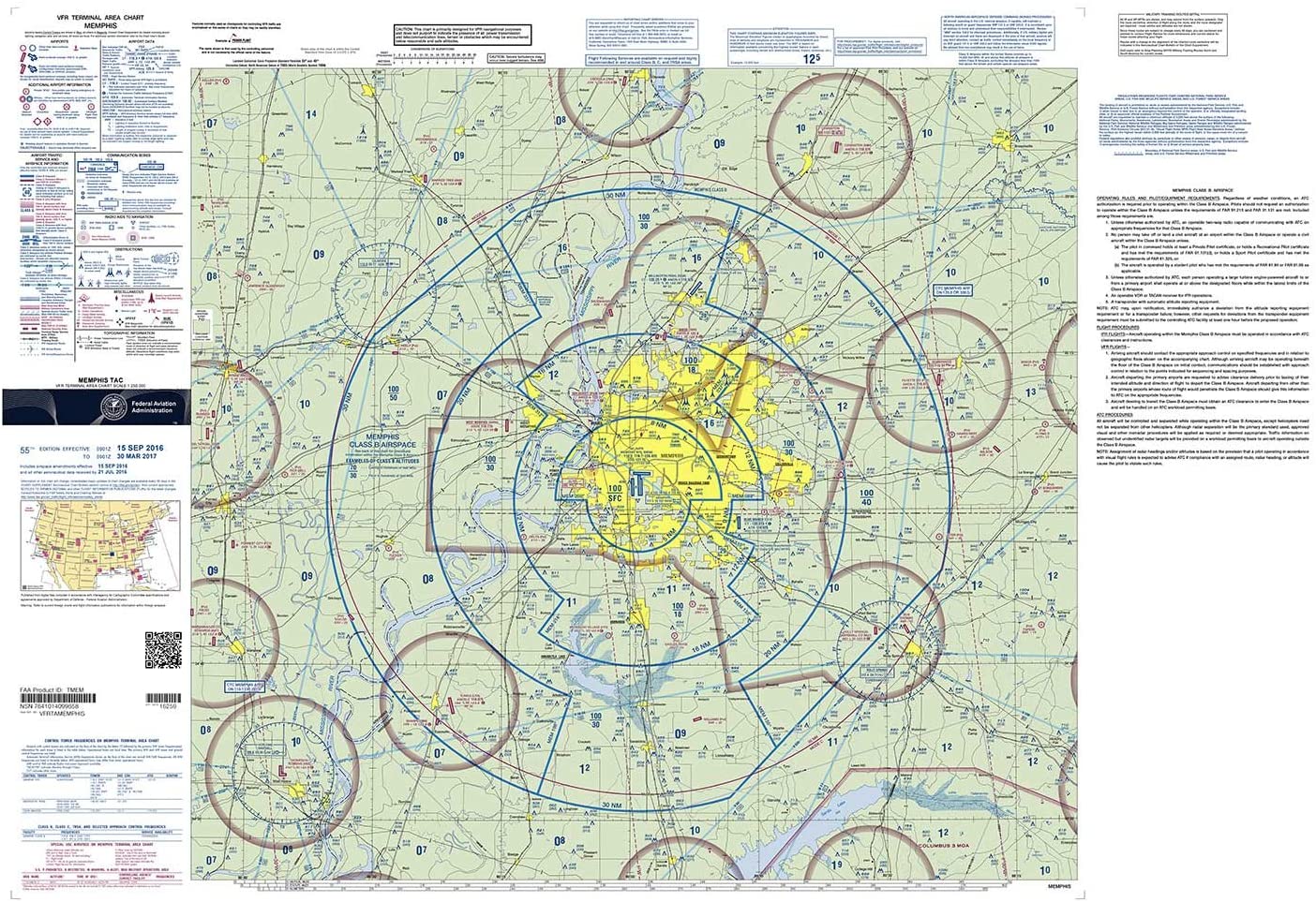 FAA Sectional Chartの例